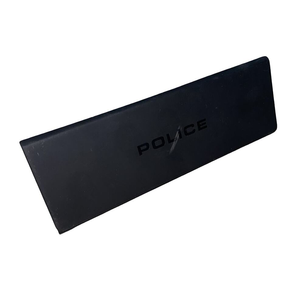 Police Black Eyeglass Case Sunglasses Hard Case with Velvet Interior